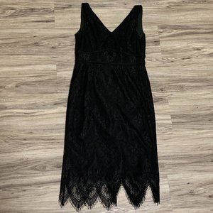 Nanette Lepore | Women's 3/4 Black Lace Dress Size 8
